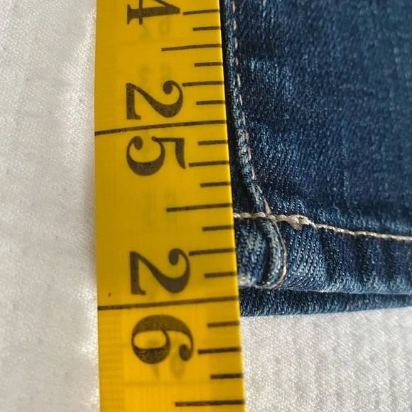 AG Adriano Goldschmied Women's Tomboy Dark Blue Cropped Jeans Sz 28 - Picture 4 of 7